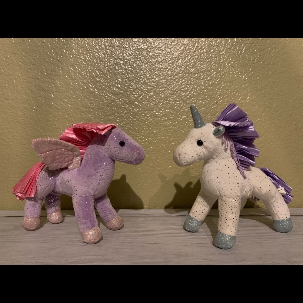 Mary Meyer Unicorn 🦄 & Pegasus 2pc Mini Plush Set